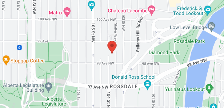 map of #704 9819 104 ST NW